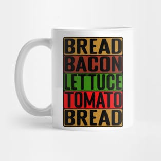 Bacon, Lettuce, Tomato (BLT) Word Art Mug